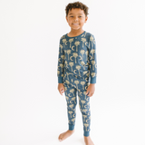 Long Sleeve Pajama Set - Date Palms & Moons