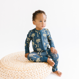 Long Sleeve Zippy - Date Palms & Moons