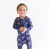 Long Sleeve Zippy - Camel and Moon