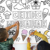 Huge Eid Coloring Poster | Coloring Table Cover