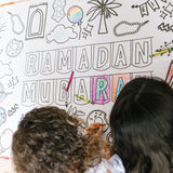 Huge Ramadan Coloring Poster | Coloring Table Cover