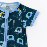 Short Sleeve Zippy - Auto Rikshaw in Blue