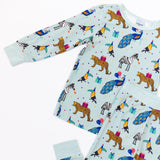 Long Sleeve Pajama Set - Wild Party Animals