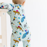 Long Sleeve Zippy - Wild Party Animals