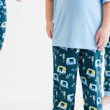 Loose Fit Pajama - Auto Rikshaw in Blue