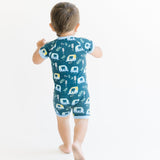 Short Sleeve Zippy - Auto Rikshaw in Blue