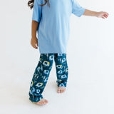 Loose Fit Pajama - Auto Rikshaw in Blue