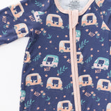 Long Sleeve Zippy - Auto Rikshaw in Pink