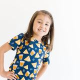 Short Sleeve Two-Piece Set - Samosa