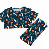 Short Sleeve Pajama Set - Cricket