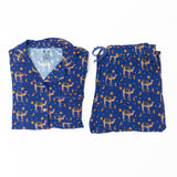 Women's Two-Piece Pajama Set - Camel and Moon
