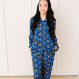 Women's Two-Piece Pajama Set - Camel and Moon