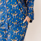 Women's Two-Piece Pajama Set - Camel and Moon