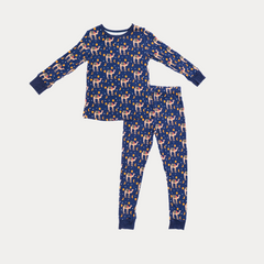 Long Sleeve Pajama Set - Camel and Moon