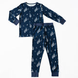 Long Sleeve Pajama Set - Lantern Dreams - Navy