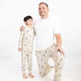 Men's Pajama Pants - Lantern Dreams - Beige