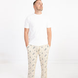 Men's Pajama Pants - Lantern Dreams - Beige