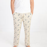 Men's Pajama Pants - Lantern Dreams - Beige