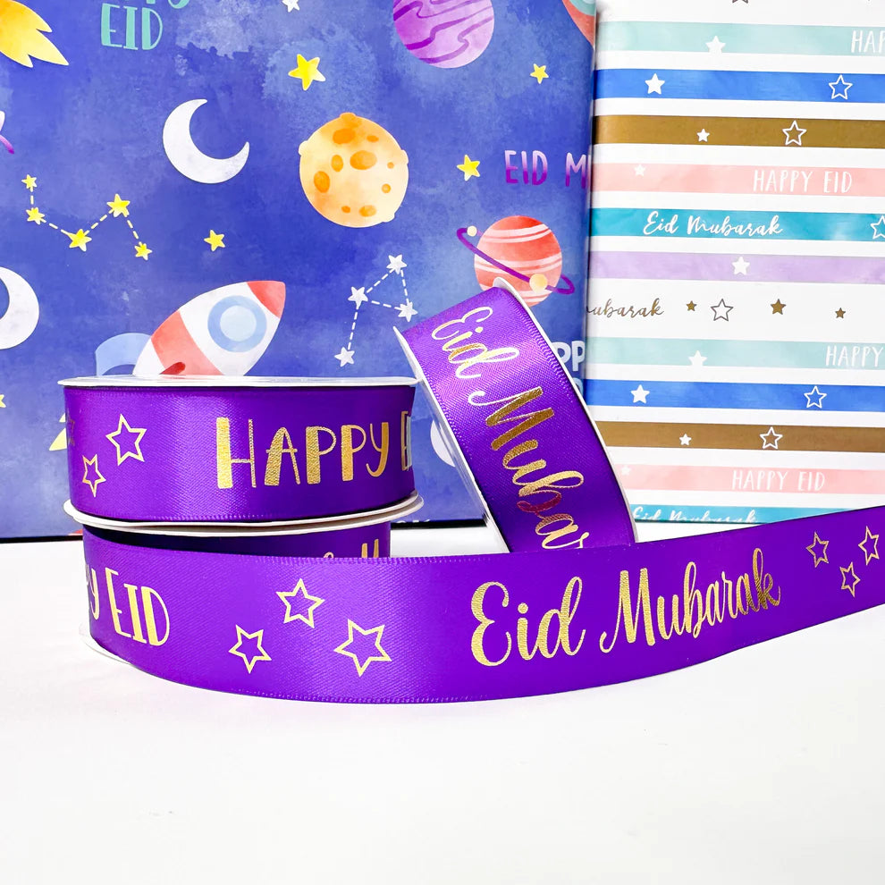 Eid Mubarak Satin Ribbon