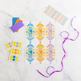 Mosaic Lantern DIY Banner Party Pack - Includes 6 Complete Banner Sets or 36 Lantern Bookmarks