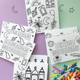 Set of 8 - Ramadan and Eid Coloring Cards