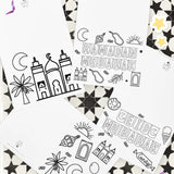 Set of 8 - Ramadan and Eid Coloring Cards