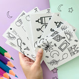 Set of 8 - Ramadan and Eid Coloring Cards