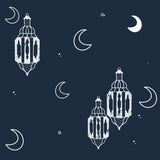 Long Sleeve Pajama Set - Lantern Dreams - Navy