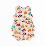 Bubble Romper - Moths Butterfly