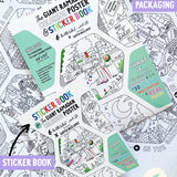 The Giant Ramadan Coloring Poster and Sticker Book